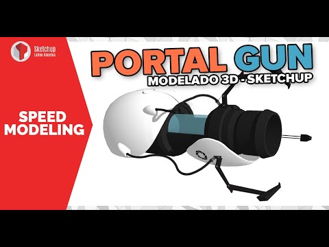 Portal Gun 3d Model - Sketchup
