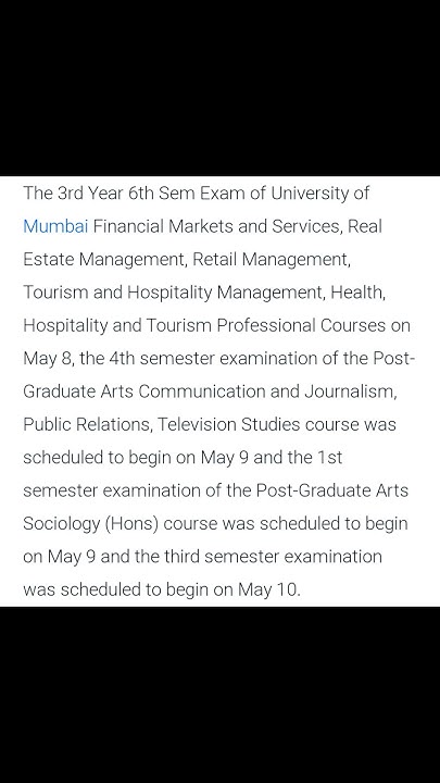 mumbai-exams-of-some-courses-in-mumbai-university-have-been-postponed