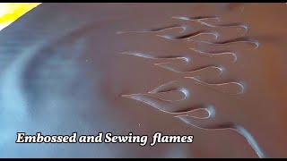 How to make Embossed and Sewing Flames  Upholstery tips