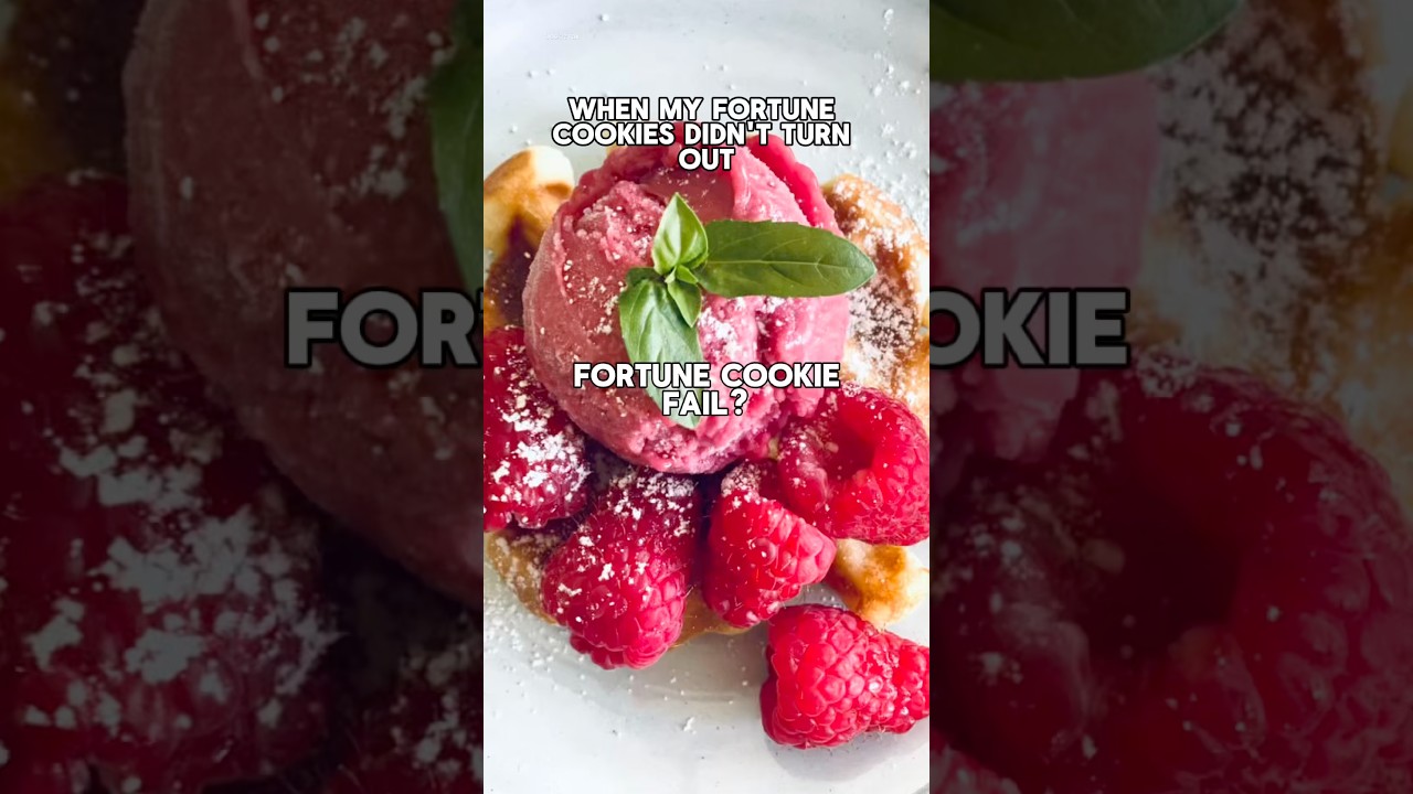 When fortune cookies go wrong #shorts #fail  #waffles  #glutenfree #foodie