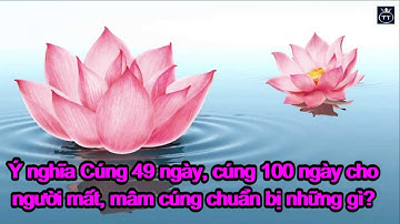 Ý nghĩa cúng 49 ngày, cúng 100 ngày cho người mất, mâm cúng chuẩn bị những gì. Verehrung