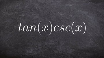 Pre-Calculus - Simplify expressions using fundamental identities, tanx . cscx