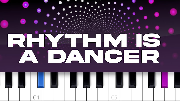 Rhythm Is a Dancer Piano version - Piano performance video thumbnail