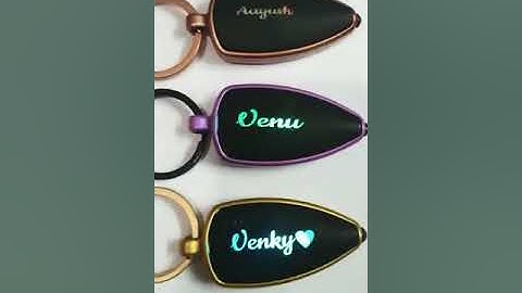 Customized led keychain name key chain