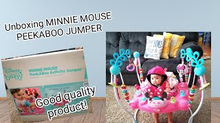 UNBOXING DISNEY BABY MINNIE MOUSE PEEKABOO ACTIVITY JUMPER! || ALL ABOUT BABIES ❤
