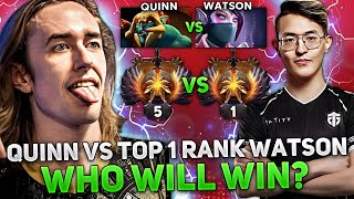 QUINN vs TOP 1 RANK WATSON DOTA 2! | WHO WILL WIN? | QUINN plays on LAST PICK HUSKAR!