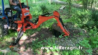 Pelle retro LIDERFARM spéciale micro tracteur www.lideragri.fr