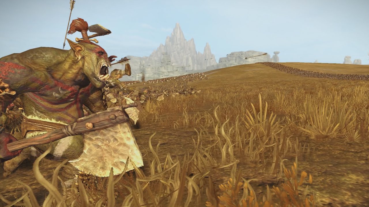 4500 Orcs VS 4500 Goblin Archers Warhammer Total War