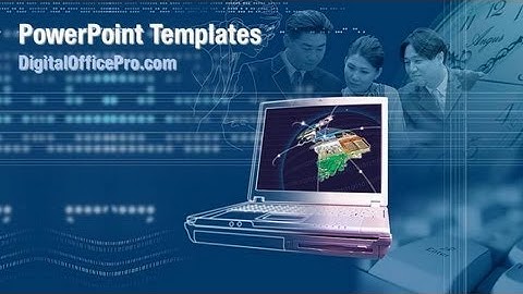 Electronic Business PowerPoint Template Backgrounds - DigitalOfficePro #01983W