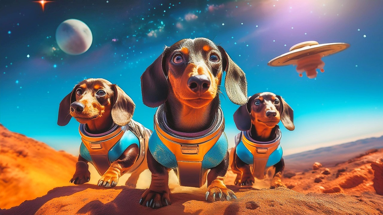 Perros Salchichas en el ESPACIO 🚀