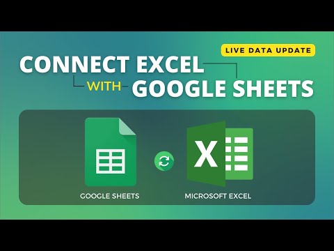 Video: Kun je een Google-blad koppelen aan een Excel-blad?
