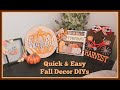 Quick & Easy Fall Decor DIYs | Dollar Tree | Joann Farbrics