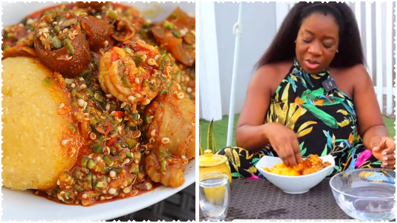 How I Found Out I Was Pregnant With BabyNo3 Okra Soup MUKBANG YouTube