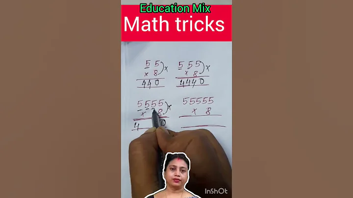55×8/555×8/5555×8/55555×8 multiplication tricks/short process #shorts #EducationMix
