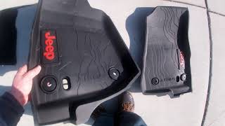 2018 Jeep Wrangler Rubicon JLU MOPAR Floor Mat install and Review