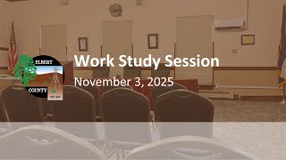 Elbert County - Work Study with Sheriff's Office - 11/3/2025