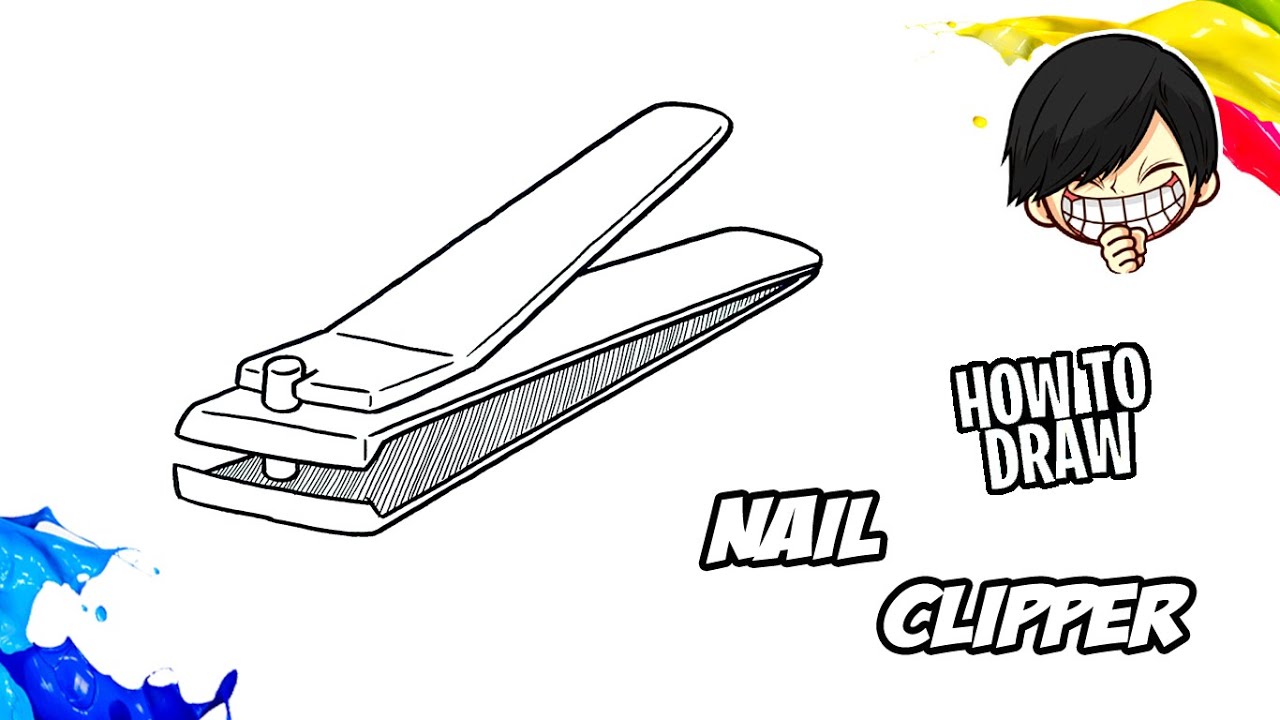 How to Draw a Nail Cutter Easy and Simple - YouTube