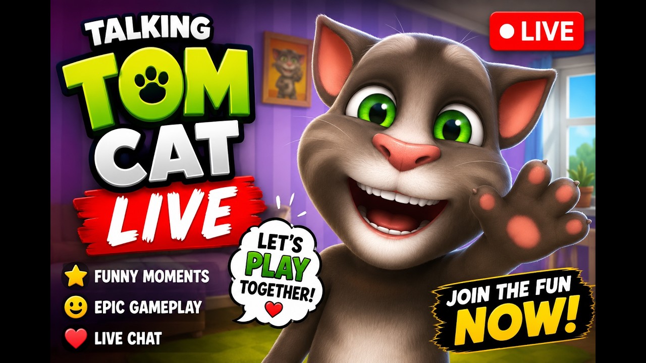 🐱 Talking Tom Cat LIVE Gameplay | Funny Moments & Endless Fun!