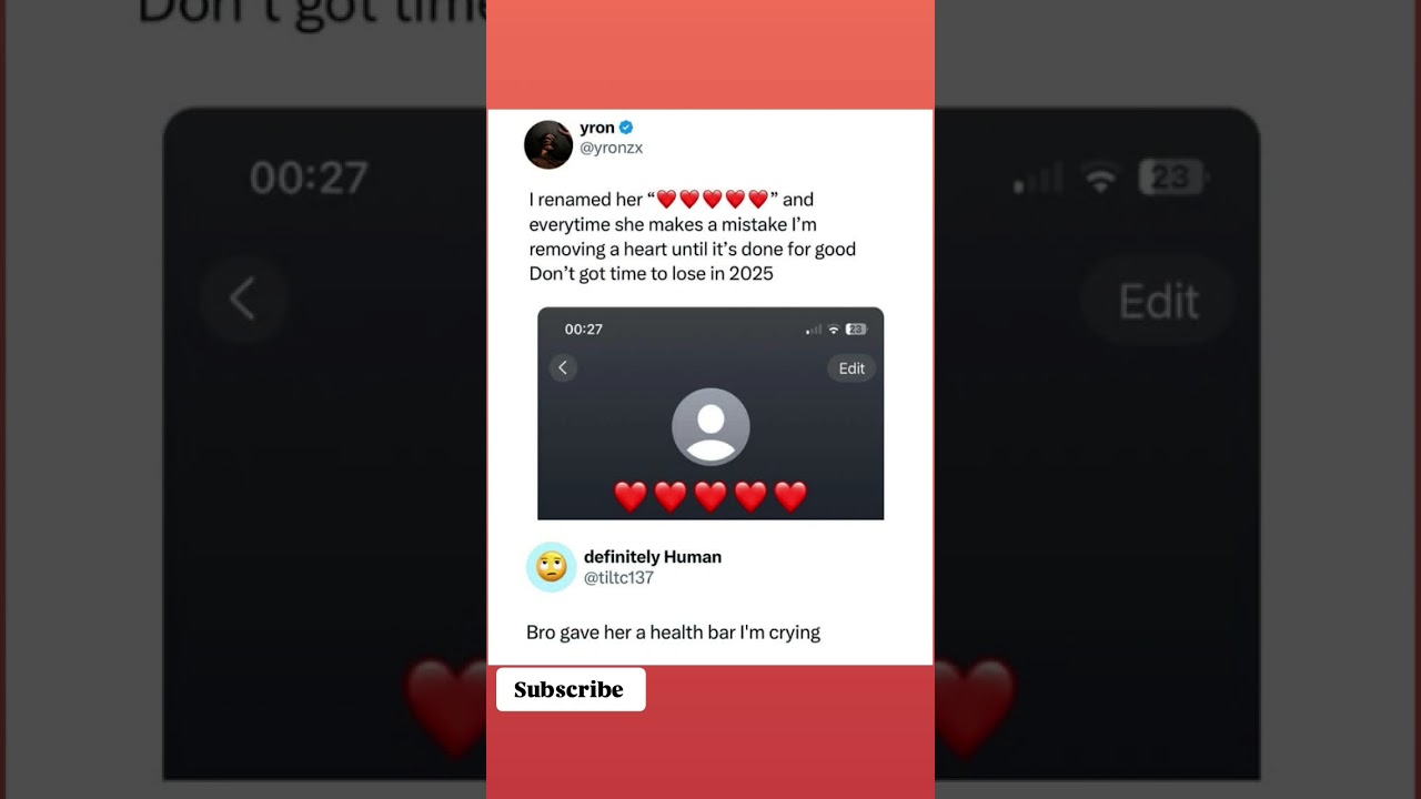 Three strikes and you're out" ahh relationship || Bro gave her a health bar I'm crying. Mistakes