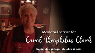 Memorial Service - Carl Theophilus Clark - November 19, 2022
