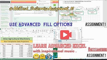 Advance excel Assignment 1 || Use advanced  fill options #Excel#AdvExcel_SectorwiseAssignment_01