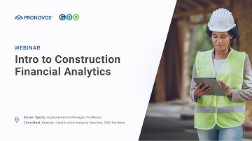 Intro to Construction Financial Analytics