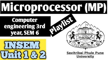 SPPU || Microprocessor (MP) || Playlist Unit 1 & 2 || CS Second year INSEM ||