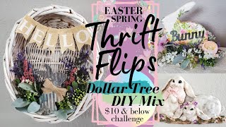 Easter/Spring Thrift Flips under $10 | Dollar Tree DIY Mix | Trash to Treasure Thrift Flip Thursday