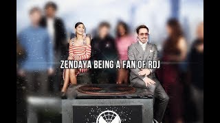 Zendaya being a fan of Robert Downey Jr. for 2 minutes straight News
