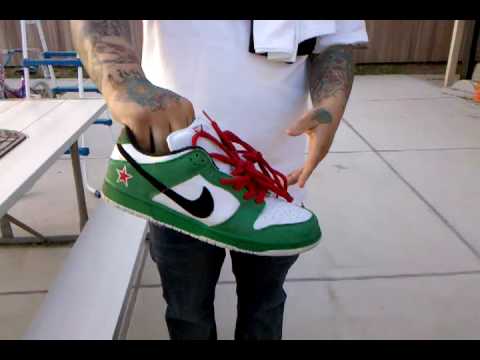 dunk sb heineken fake