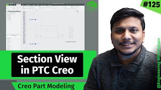 How to Create Section Views in PTC Creo Drawing | #125