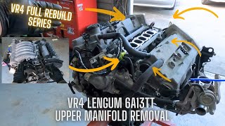 VR4 Legnum / Galant 6A13TT Detailed upper manifold removal 1991 Mitsubishi Galant Vr 4 Episode 2 Disassembly And Boost Leak Test