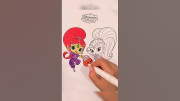 Coloring Shimmer and Shine | Coloring page