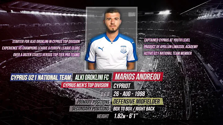 Marios Andreou - Defensive Midfielder - Cyprus Top...