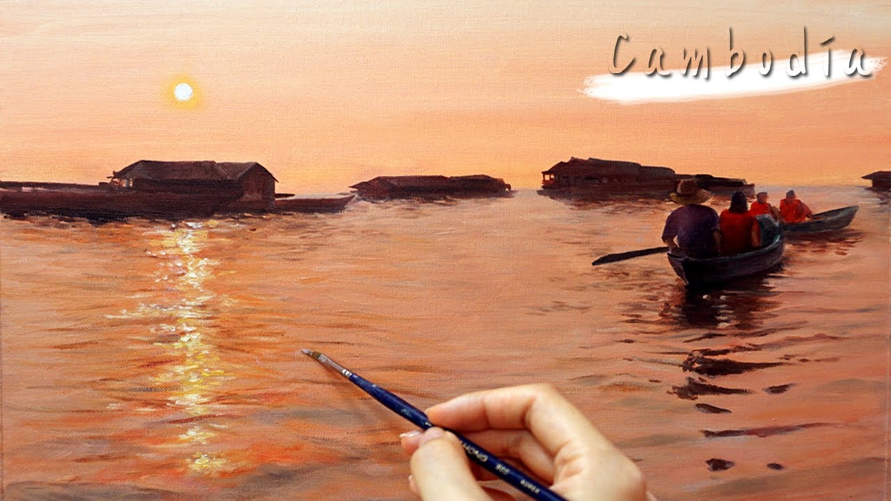 カンボジアの水辺の風景 油彩画 maxresdefault.jpg