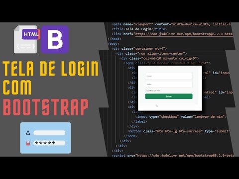 TELA DE LOGIN COM BOOTSTRAP