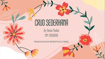 CRUD SEDERHANA DI JAVA Kasus Data Mahasiswa