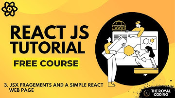 JSX Fragments and a Simple React Web Page | React Tutorials for Beginners