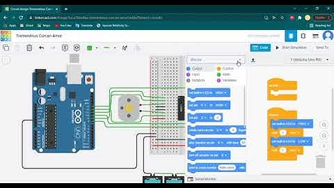 [Elektronika] Simulasi Arduino Menggunakan TinkerCAD - Input Serial Output Digital Mobile Robot