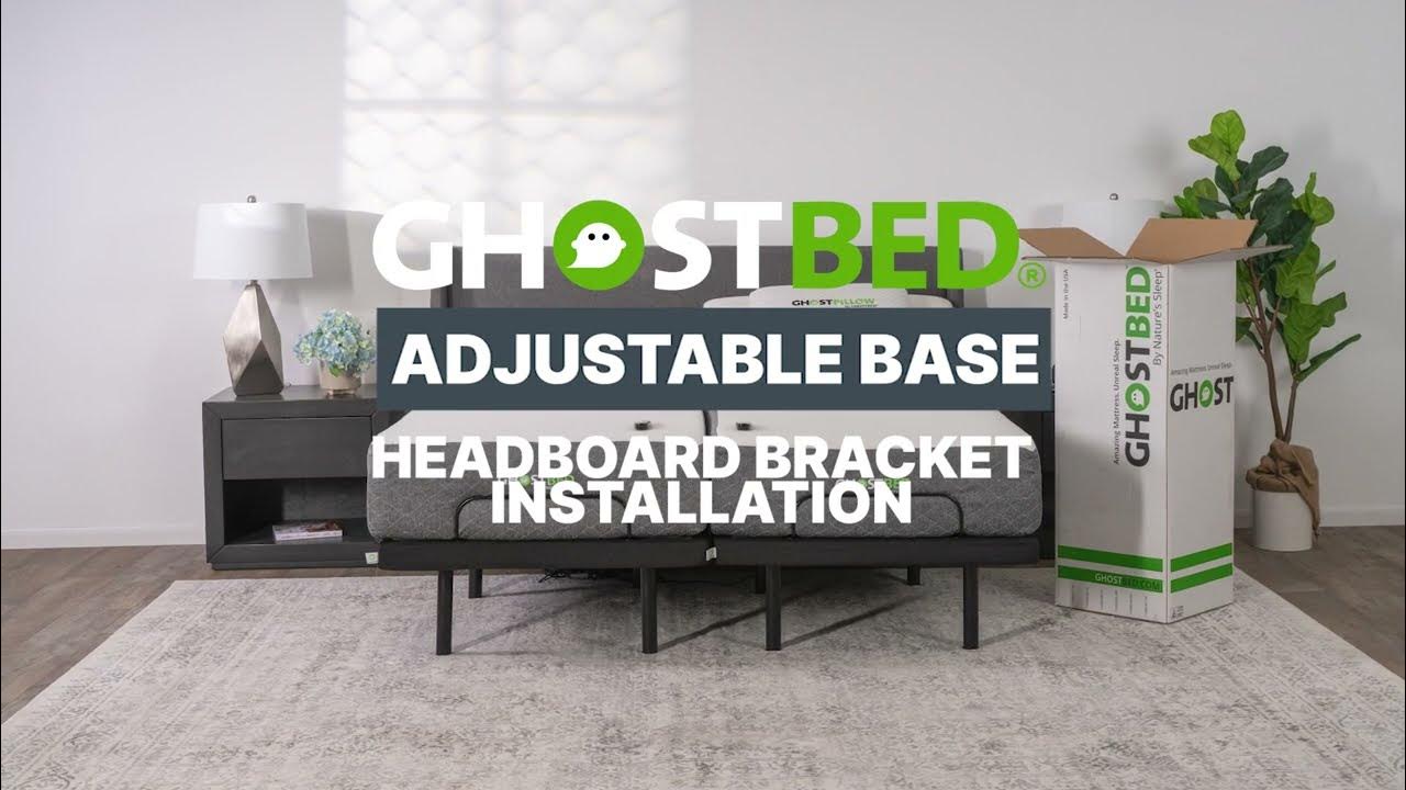 How to Install GhostBed Adjustable Base Headboard Brackets YouTube