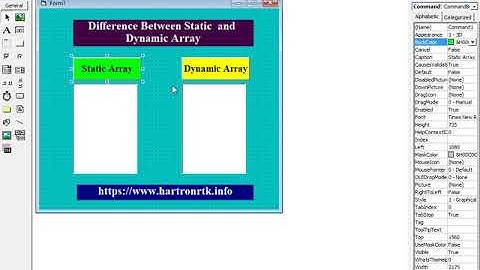 Difference Between Static Array and Dynamic Array in Visual Basic 6.0 [Hindi]