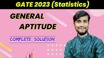 GATE 2023 | GENERAL APTITUDE STATISTICS PAPER SOLUTION | #gate2023 #gatemathematics #live
