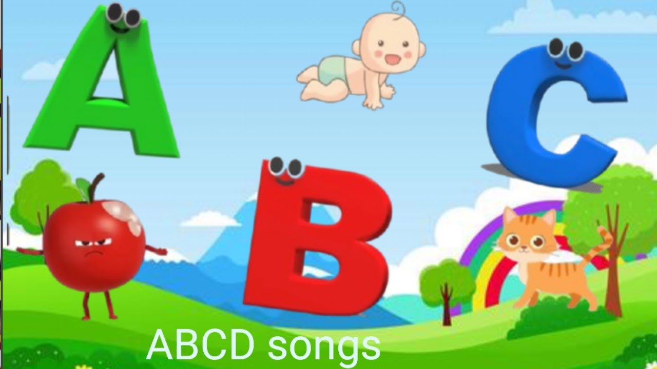 Abcd song | ABC Song for Kids | A to Z Learning with Cute Animation ...