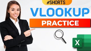 VLOOKUP Basic Practice Question in Excel | Vloookup Basics | #shorts #Excelhurdles