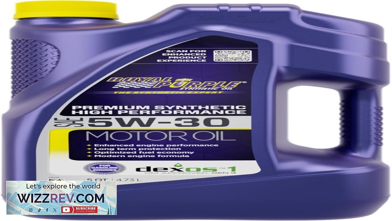 Royal Purple 51530 API Licensed SAE 5W 30 High Performance Synthetic Motor Oil