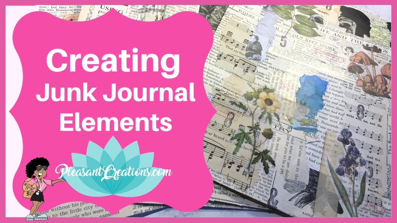 How to Make a Junk Journal- Collaging Junk Journal Covers - YouTube