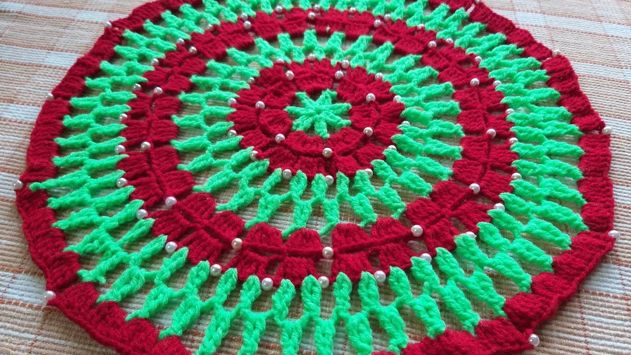 Woolen rumal design, crochet thalpos, crosia ke design, thalposh, 276,by Santosh All Art