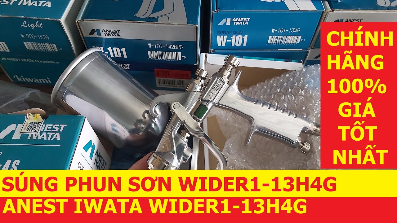 Súng phun sơn Wider1-13H4G Anest Iwata | Paint Spray gun Anest 
