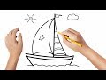 Comment dessiner un bateau