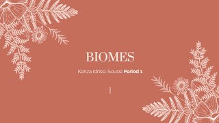 Biomes Biology Project